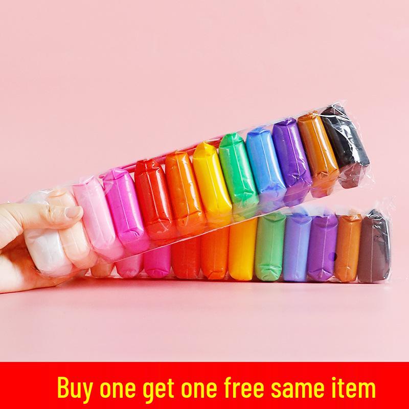 Set de argilă cu 36 de culori: 12 Plastilină Handmade + 24 Plastilină Spațială pentru Copii