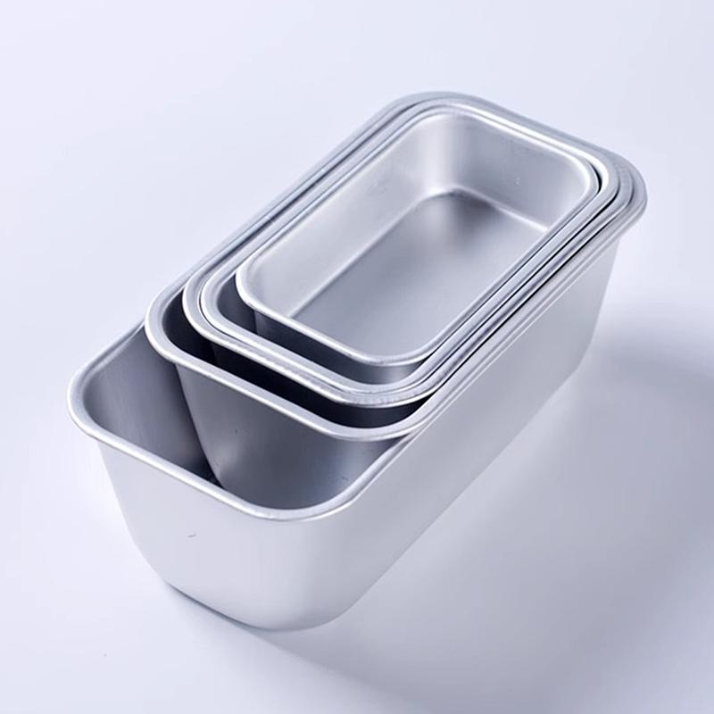 Aluminum Alloy Lunch Meat Preservation Box Cake Baking Tray Loaf Pan Kitchen Baking Tools Rectangular Bread Mold