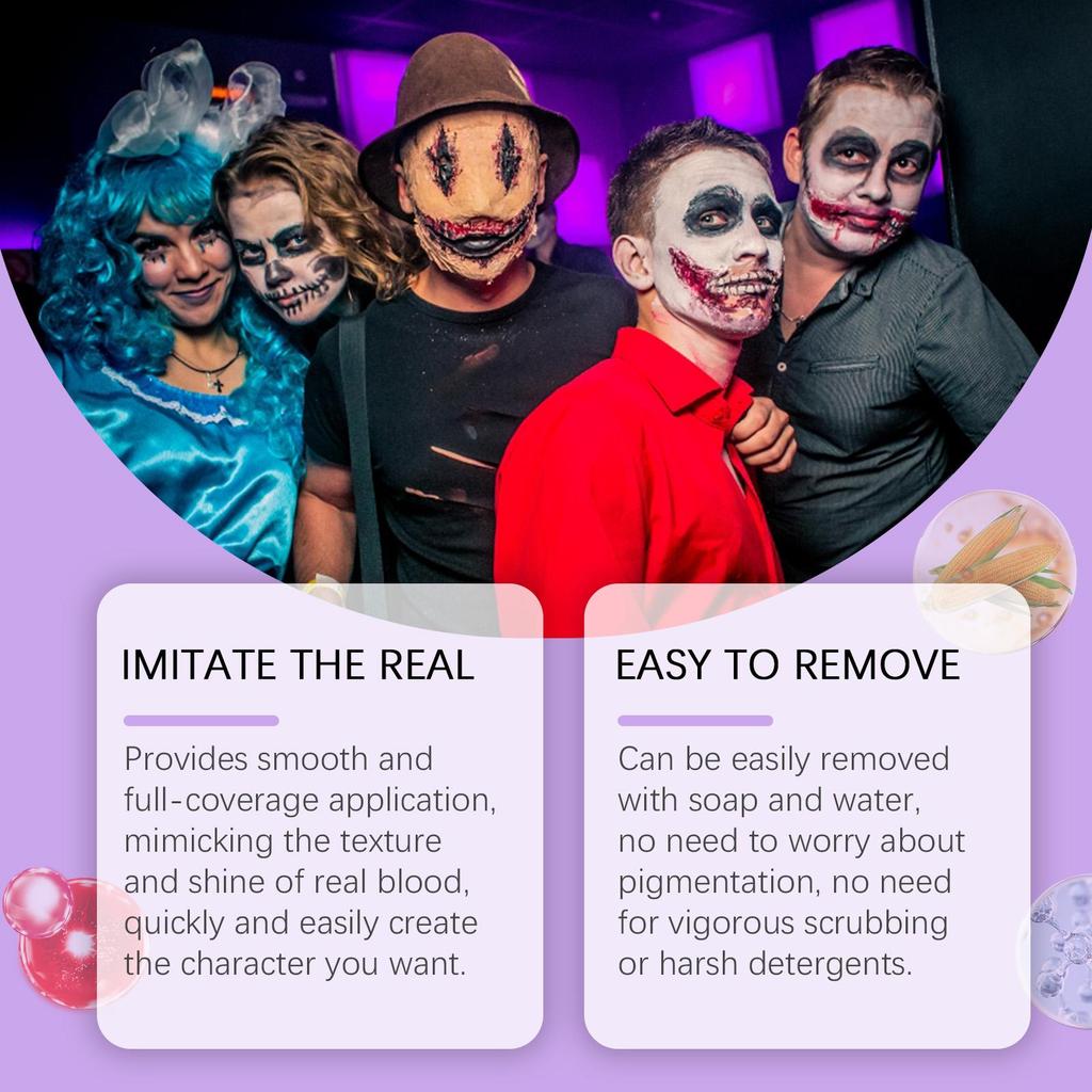 EELHOPE Vampire Cosmetic Set &Bruise Special Effects Makeup Kit & Fake Blood For Halloween Festival And Masquerade Party Looks