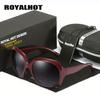 Royal Hot Women Men Big Oval Frame Resin Polarized Uv400 Sunglasses Eyewear Glasses