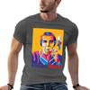 Portrait Of Golda Meir Illustration In Wpap Style Tshirt Casual Streetwear Short Sleeve Tee