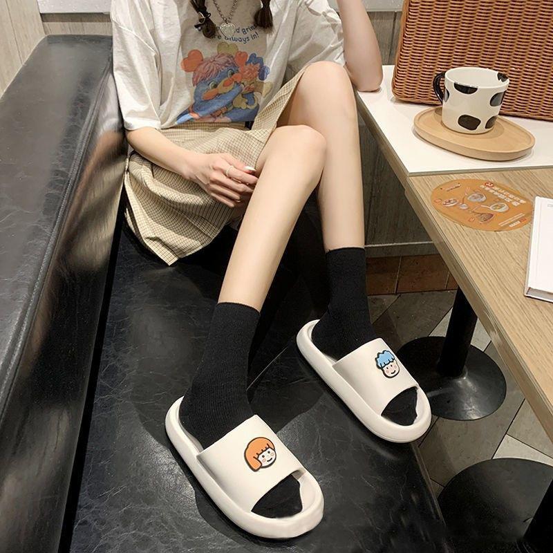 Sommer Damen Dicke Weiche Hausschuhe Niedliche Liebhaber Hausschuhe Freizeit Herren Damen Unisex Indoor Badezimmer Anti-Rutsch Hausschuhe