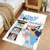 Bluey Customized Name Area Rug Perfect for Entryway Decorate room Study room Dining Room Anti-slip Rug Decorate Offices Wedding Party Gift