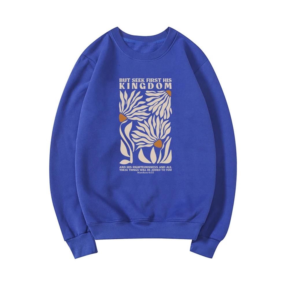 Christian Crewneck Sweatshirt Bible Verse Sweatshirt Scripture Shirts Worship Faith Hoodie Retro Floral Christian Apparel Hoodie