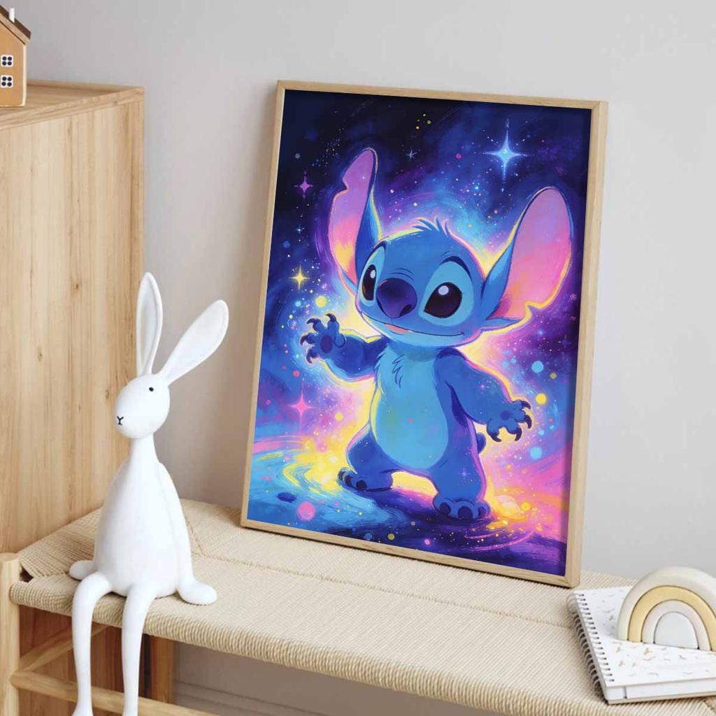 Disney 5D DIY All Diamond Art Painting Kit Stitch Space Galaxy Home Decor Gift