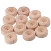 New 30pcs Mini Wood Wheels 3x1.2cm Wooden Wheels 3.5mm Hole Wooden Unfinshed Wheels Wheels Wooden Tools DIY Car Models