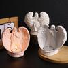 Candle Accessories Molds Candle Holder Mold Angel Shape Candle Bracket Mold Silicone Texture for Handmade Candlestick