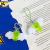 Cute Luminous Alien Cat Keychain Resin Mobile Phone Pendant Bag Charm Backpacks Purses Pendant Party Gift