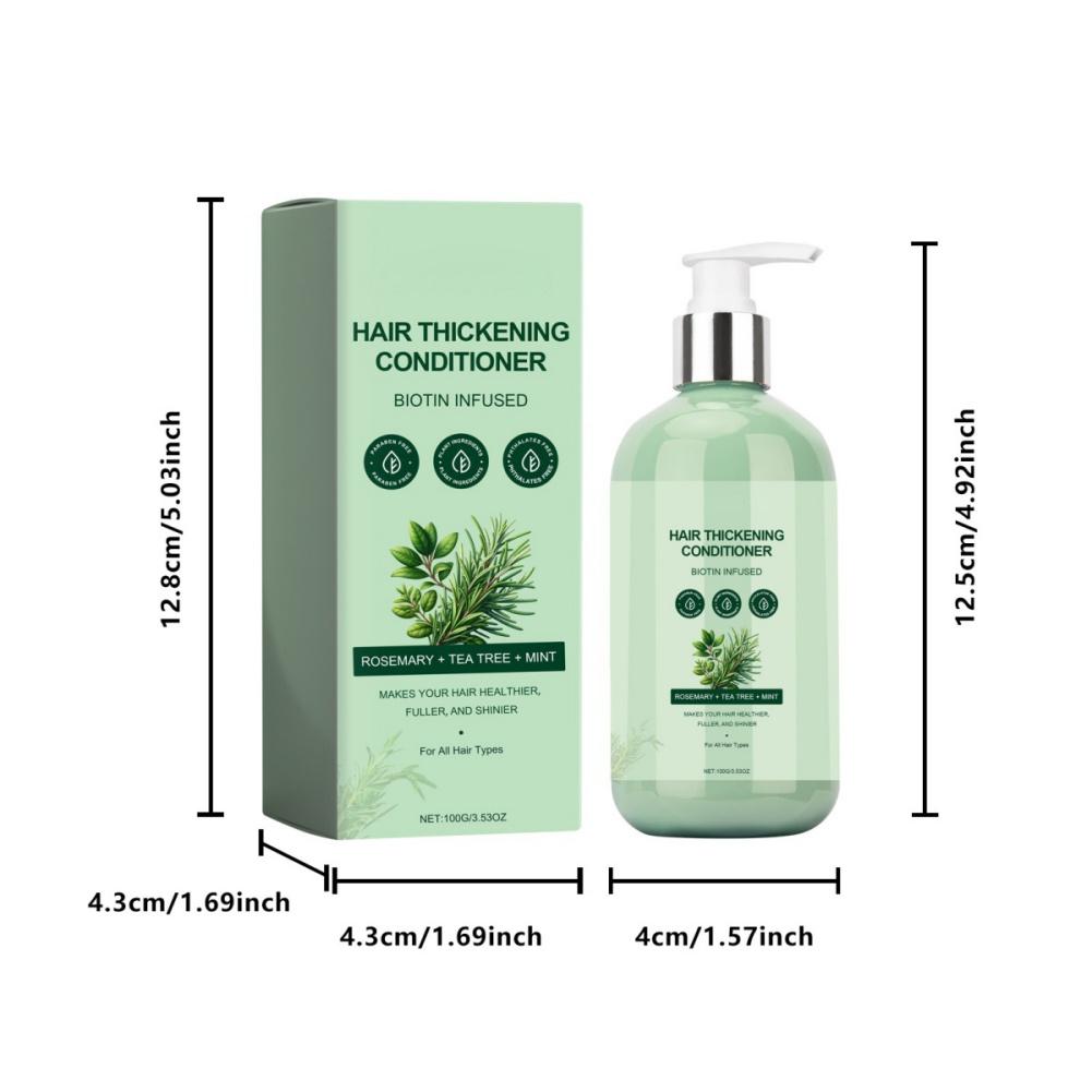 Hair Thickening Conditioner Rosemary Tea Tree Mint Extract Make Hair Healthier Fuller Shinier