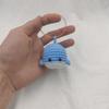 Cartoon Little Whale Keychain Hanging Handmade Crochet Pendant Car Bag Accessories Diy Woollen Making Small Toy Ornaments Gift