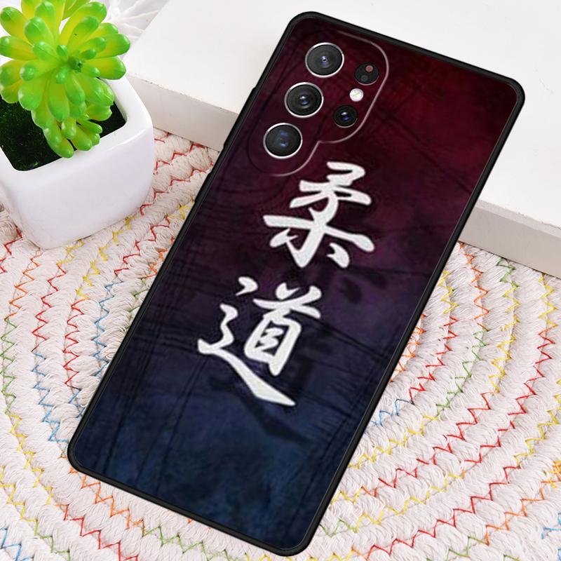 Janpan Judo Silicone Phone Case For Samsung Galaxy note 10 pro S26 S25 S24 S23 S22 S21 Plus S25Ultra Capa Cover