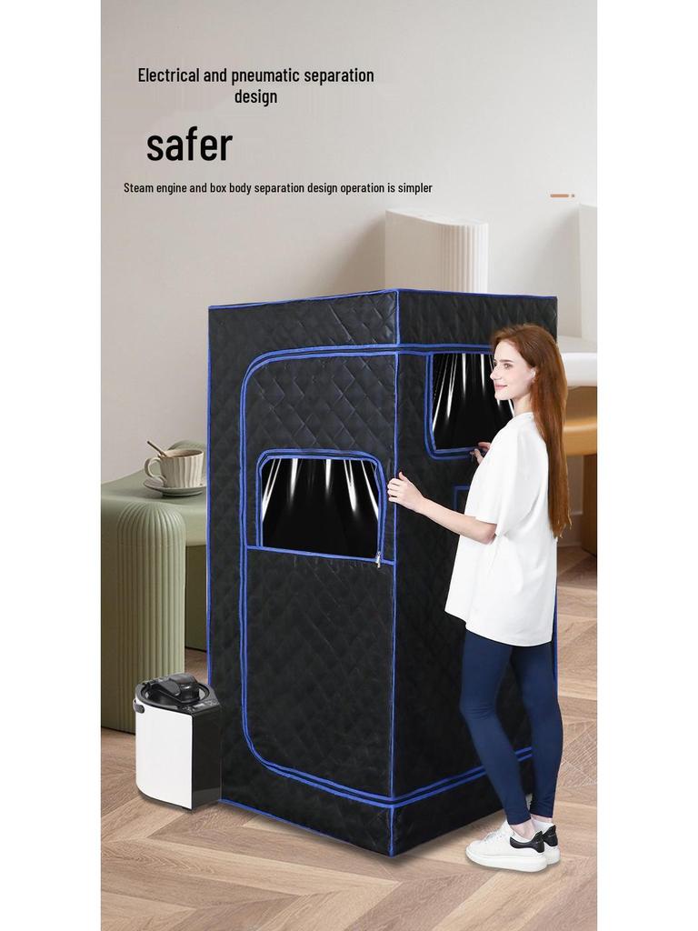 New Full-Body Sauna Box: Home Steaming Bath with Bracket