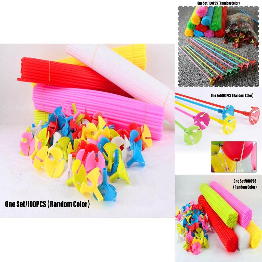 Kunststoff-Ballonhalter für Partydekorationen 27cm und 32cm Set mit 100 Stück