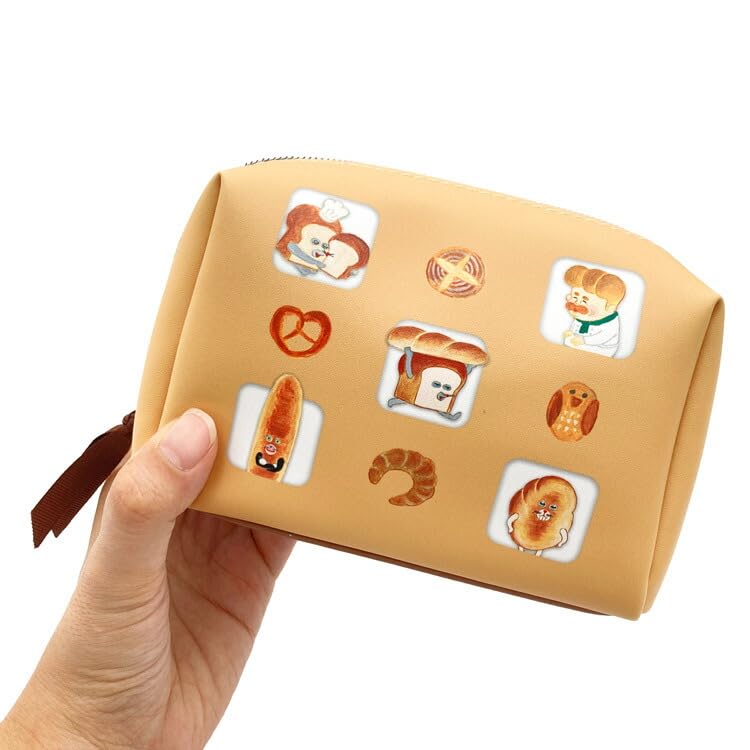 Kamio Japan Bread Thief Pouch, 2 Cases, Cosmetic Pouch, Cosmetic Case, Small Item Organizer, 195332