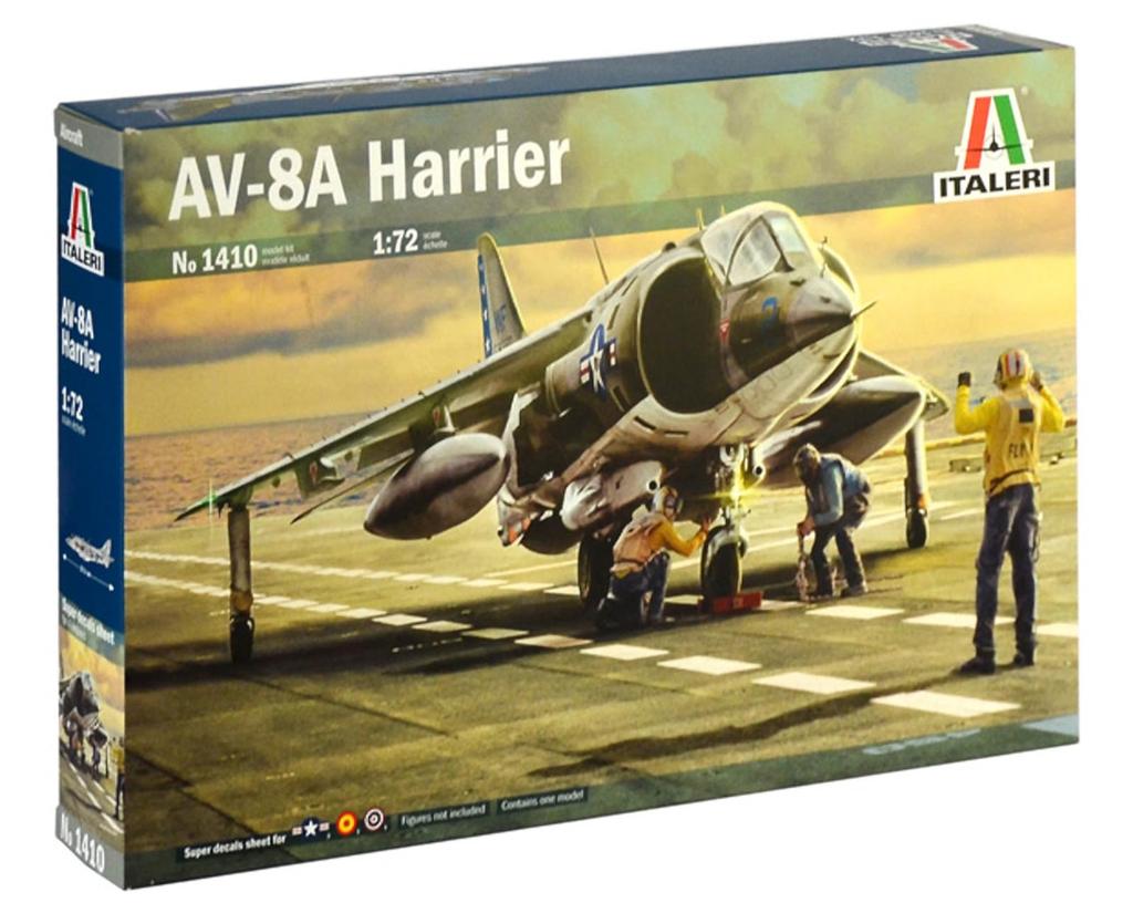 Platz Italeri 1/72 Scale American Fighter AV-8A Harrier Plastic Model Kit IT1410 (Airplane)