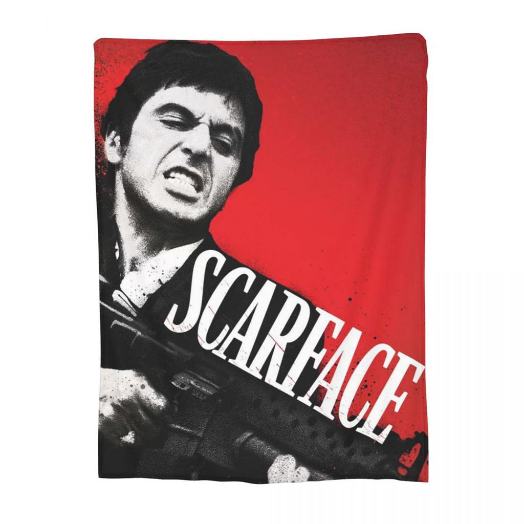 Scarface Tony Movie Blankets Soft Warm Flannel Throw Blanket Bedspread for Bed Living room Picnic Travel Home Sofa