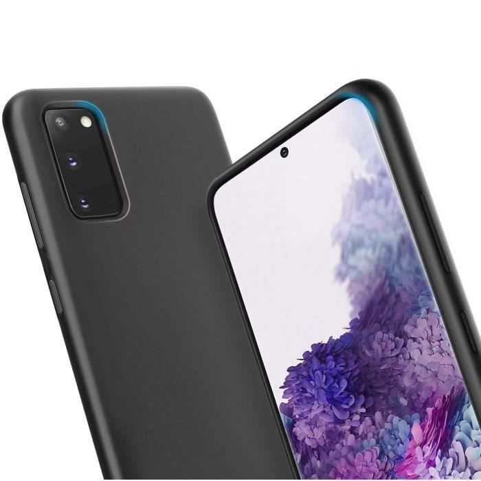 Coque Noir pour Samsung Galaxy S20FE , silicone souple en gel TPU IFIXeur TONTS