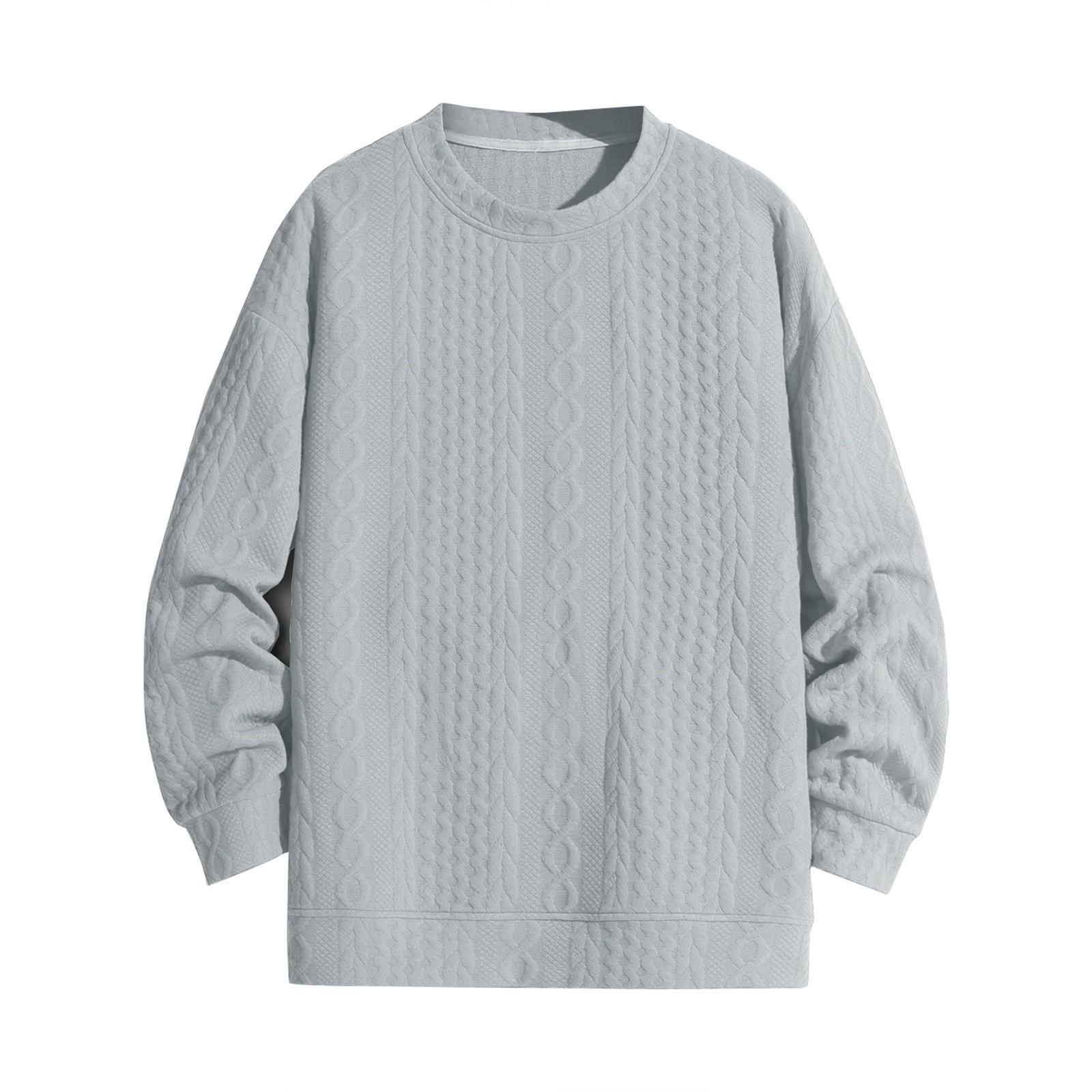 

Мужской свитер осень-зима однотонный мужской модный вязаный свитер повседневный свитер XL