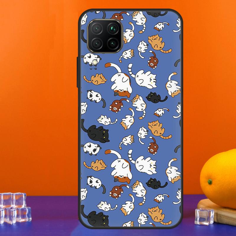 Cute Cat Pattern Kitten For Huawei Nova 7i 8i 11i 12i 12s 9 10 SE Y91 Y90 Y60 Y70 Y72 Y61 P30 P40 Lite P60 Pro Case