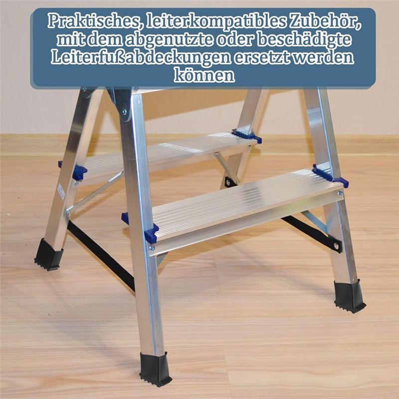 Gut-4 Stk. Haushaltsleiter Fußabdeckung Gummi Leiterfüße Stühle Teleskop-Verlängerungspads für Stufenleitern