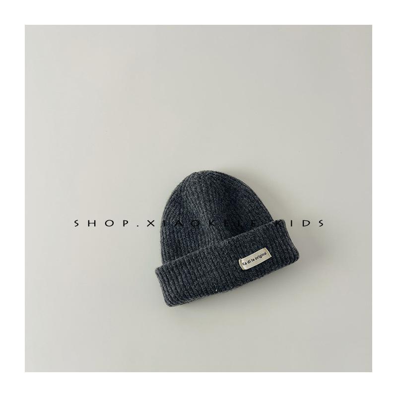 Kinderwollmütze im koreanischen Stil Herbst- und Winterstil Vielseitige Baby-Strickmütze mit Ohrenschutz Jungen- und Mädchenwollmütze Kältemütze