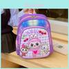 Mochila Infantil Labubu Com Design Fofo de Coração e Coelho Espaçosa e Estilosa para Crianças