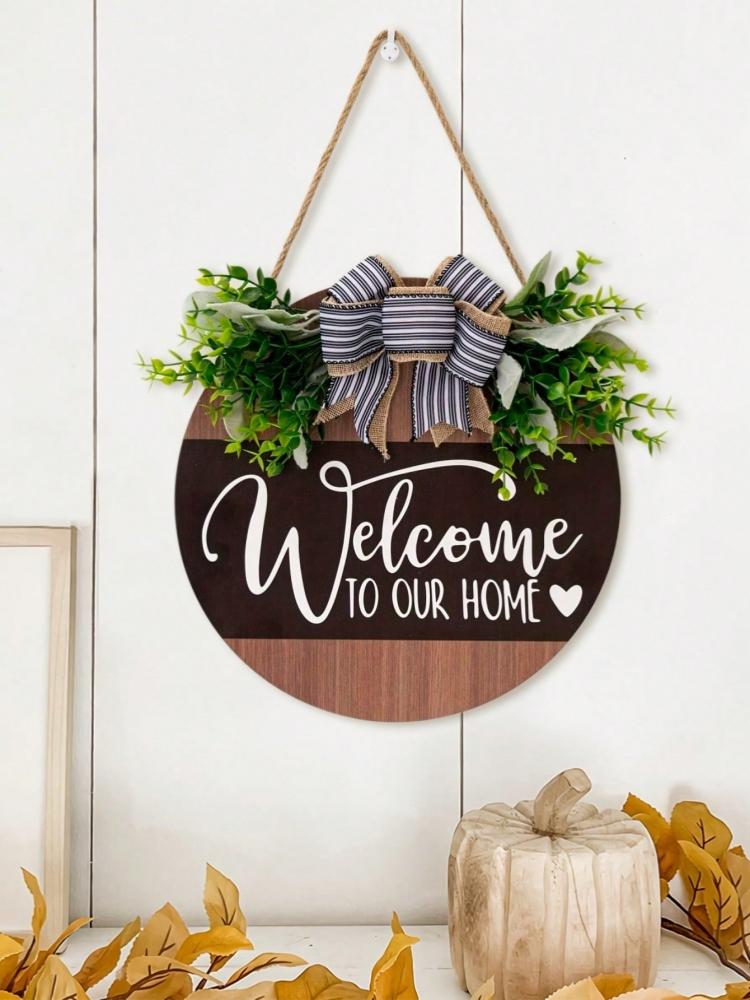 

1pc Farmhouse front door decor, housewarming gifts, Home outdoors indoors, Handcrafted 12-inch front door welcome wreath S