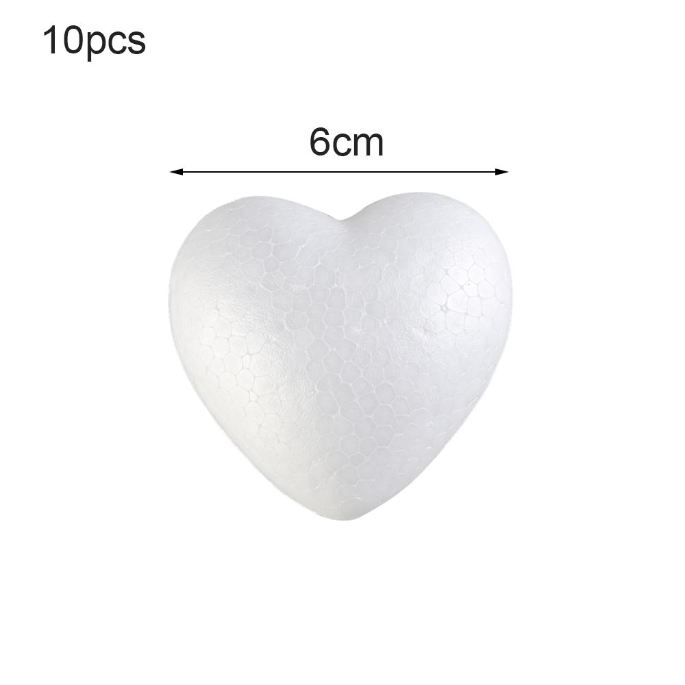 

6/8.5/10/15cm Heart Foam Mould DIY Cake Practice Mould Polystyrene Styrofoam for Wedding Party Decor Foam Kitchen Accessories