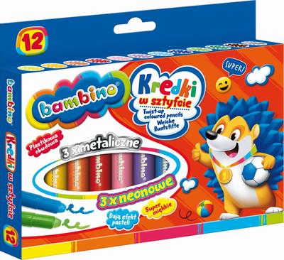 Bambino Stick Crayons. 12 Colors