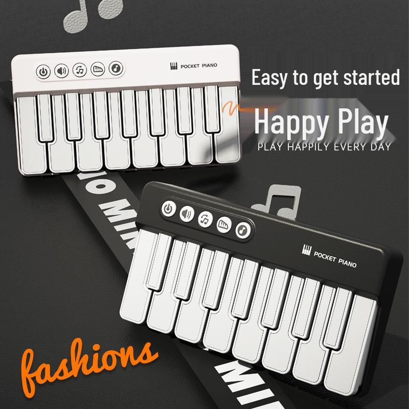 Multicolor Portable Pocket Piano Toy – Small, Multifunctional Keyboard for Kids