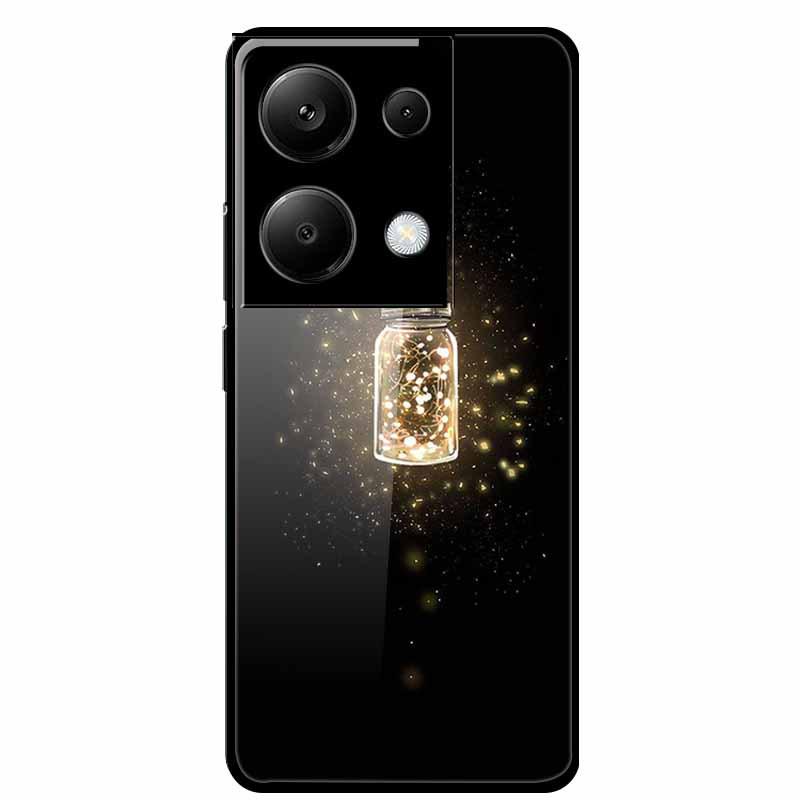 Redmi NOTE 13 PRO 4G Case with Tempered Glass & Aesthetic Color Painting