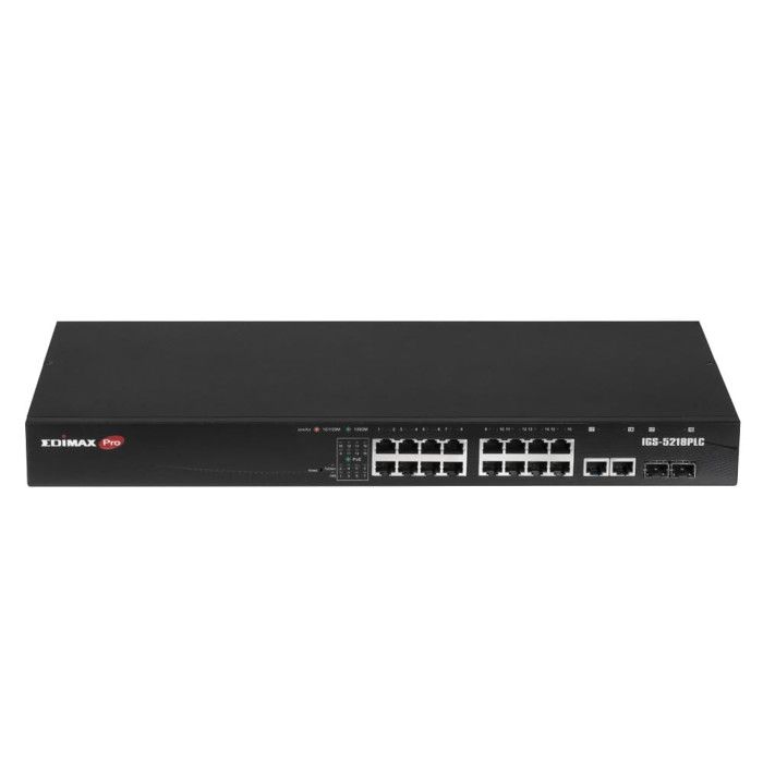 EDiMAX IGS-5218PLC Switch Web Smart 18 Porte Gigabit PoE+ Per Reti