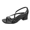 Mode Damen Sandalen Sommer Neu Elegant Kleid High Heels Sandalen Outdoor Mode Offene Zehenpartie Lässige Übergröße Schuhe Sandalias De Mujer