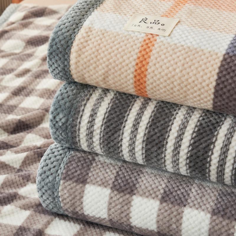 Doudou Coral Velvet Sofa and Bed Blanket