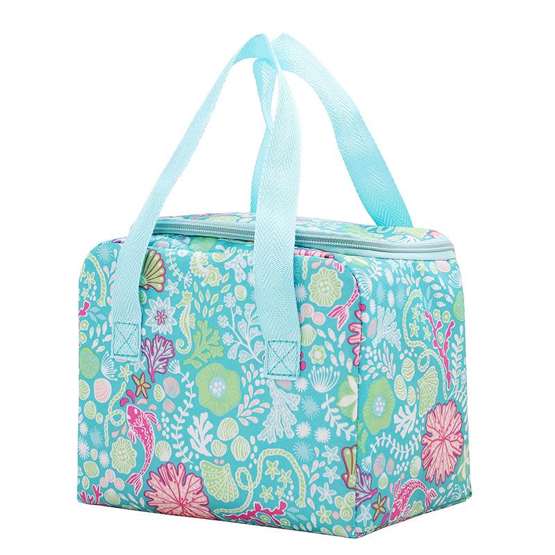 Double Pocket Thermal Insulation Bento Bag Aluminum Foil Thickened Thermal Insulation Lunch Bag with Rice Meal Bag Lunch Box Thermal Insulation Bag