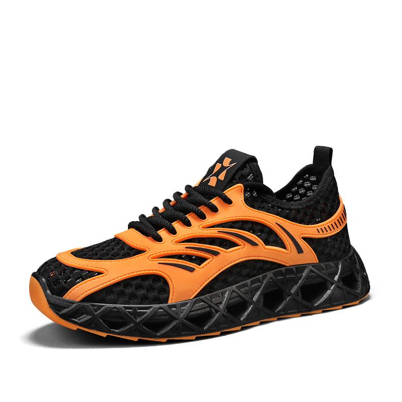 

Men s shoes hollow mesh breathable sports shoes men s new summer casual fly-woven mesh shoes large size creek shoes 39