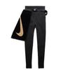 Nike MMW Collaboration Series High-Waisted Fitness Leggings with Removable Towel Belt Women Bottoms Black DD9427-010