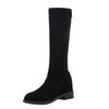 Spot Second Hair~ Long Boots for Women But Over the Knee In the Autumn and Winter of 2025, New Small Inner Height Increase, Zipper Thin Boots