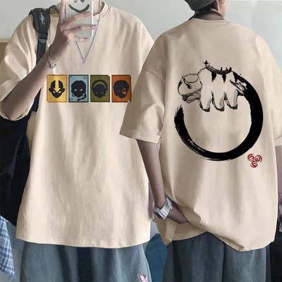T-shirt tendance Avatar, le dernier maître de l'air, style années 2000, streetwear, Appa Yip, décontracté, hip-hop, Harajuku, pour homme