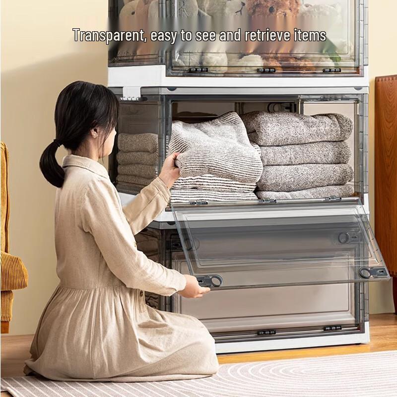 Foldable Transparent Storage Box for Books
