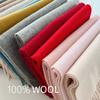 100% Wool Scarf Solid Color Cashmere Scarves For Women Men Autumn Winter Warm Neckerchief Lady Pashmina Shawls And Wraps