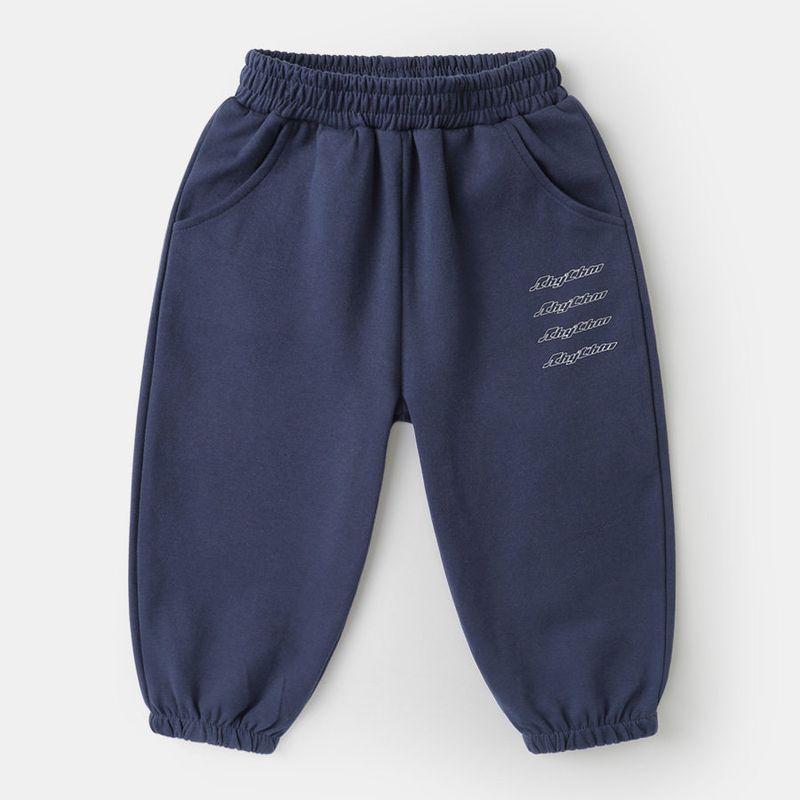 [Spring 2025 New Collection] Boys  Casual Sweatpants Long Pants Spring Casual Boys  Spring Children s Sports Spring U155 Navy blue 110