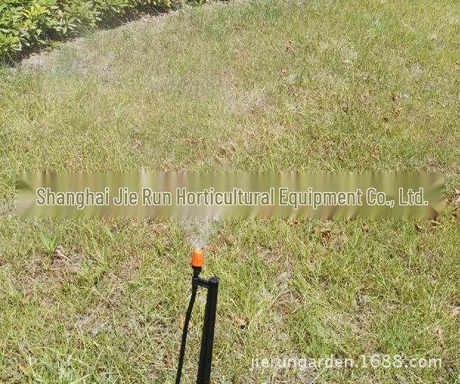 Orange Adjustable Micro Sprinkler Nozzle - Single Outlet with Flow Control and Shut-off Home Gardening