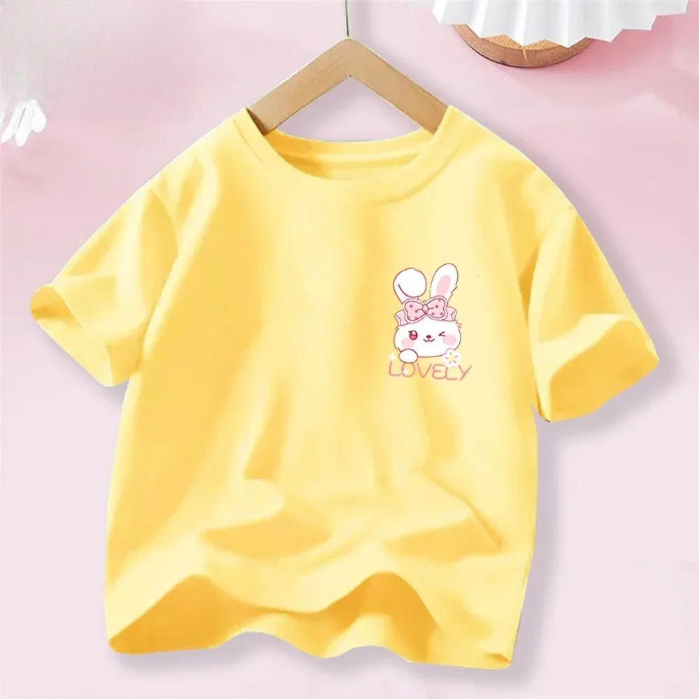 Sweet Heart Print TShirt Crew Neck Short Sleeve TShirt Casual Every Day Tops Girls Clothing Fashion Teens Sport Clothes
