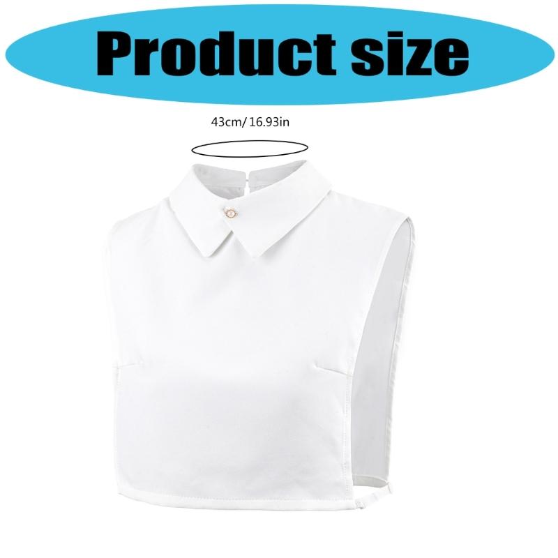 Breathable Lapel Collar Detachable Collar Turn Down Collars Decorative Neckwear for Women Formal Event Styling Accessory
