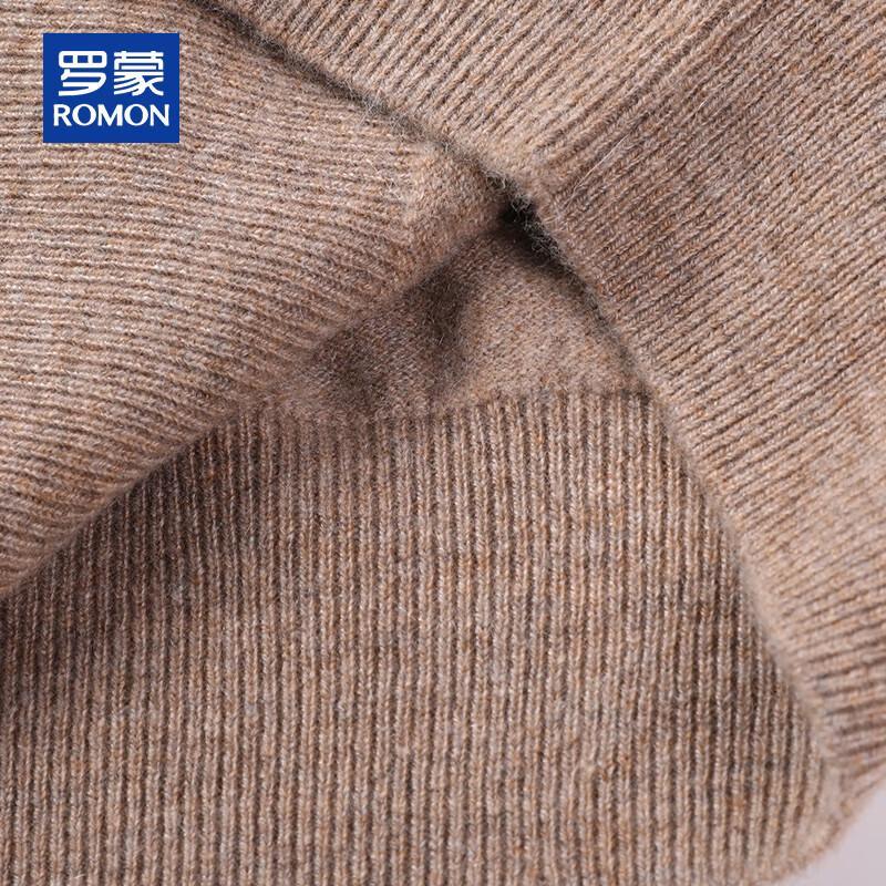 ROMON Men's 100% Pure Cashmere Thickened Pullover Sweater