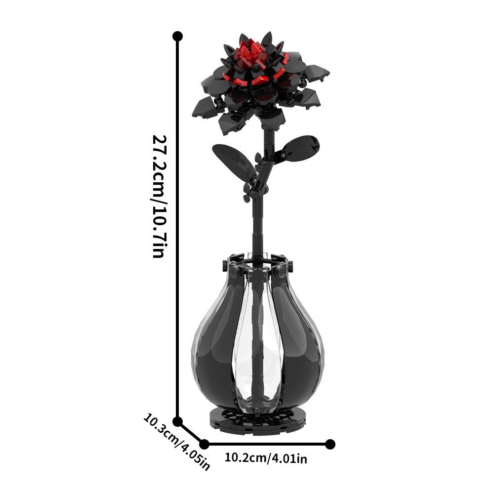 

MOC Dahlia Flower Model Building Blocks Plant Romantic Flower Brick Toy DIY Creative Bouquet Home Decoration Christmas EasteGift