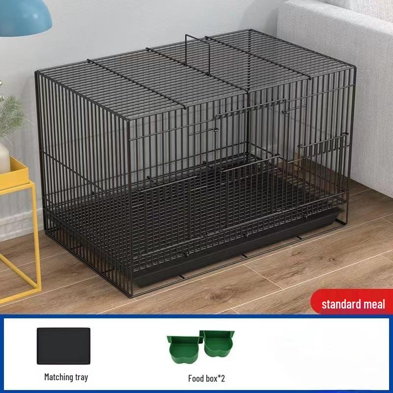 Extra Large Indoor Cage for Rabbits, Guinea Pigs, Hamsters, and Chinchillas with Toilet
