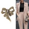 Fashion Alloy Electroplated Retro Bow Rhinestone Brooch Women'S Corsage, High-End Clothing Accessories