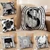 Light Iuxury Natural D-Diptyques Pillow Case Comfort Sofa Bed Silky Elegant Invisible Zipper Decorative Cushion Cover